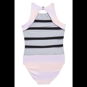 NWT CUTE Zella One Piece Ladder Back SwimSuit